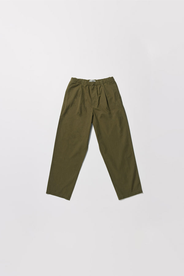 Boulder Pleat Pant Olive