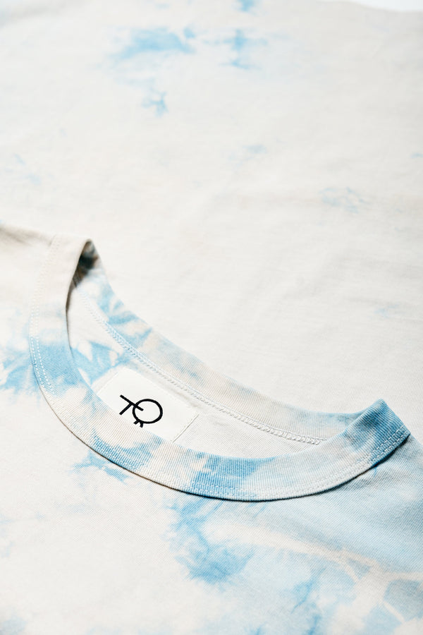 Chroma Hand-Dyed Tee Pale Blue