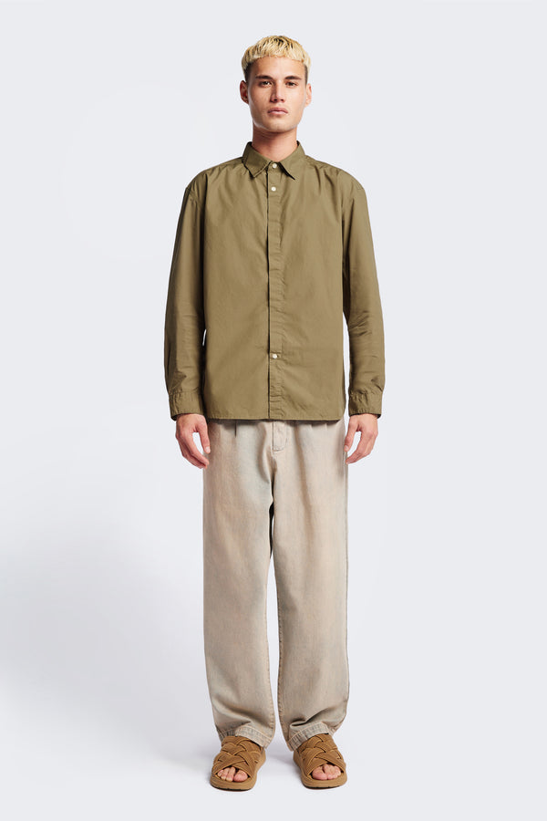 Iberia Long Sleeve Shirt Olive Brown