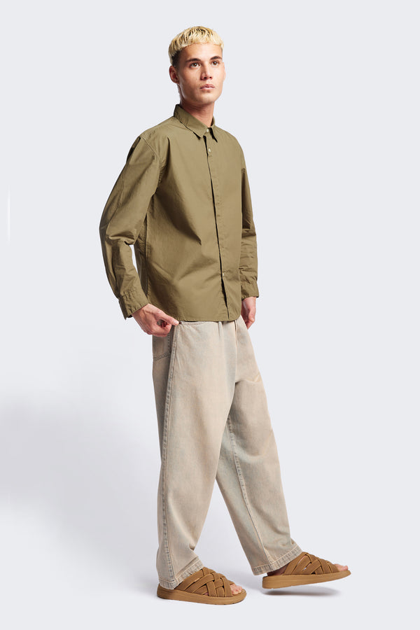 Iberia Long Sleeve Shirt Olive Brown