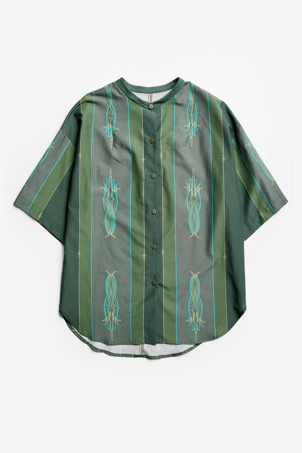 Bearer Shirt Green Print