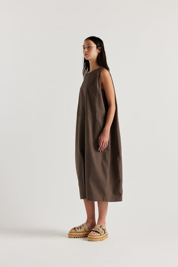 Aureole Dress Brown
