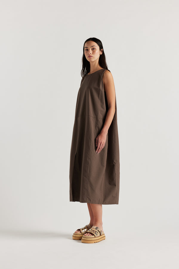Aureole Dress Brown