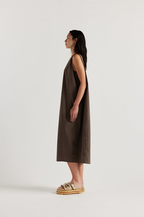Aureole Dress Brown