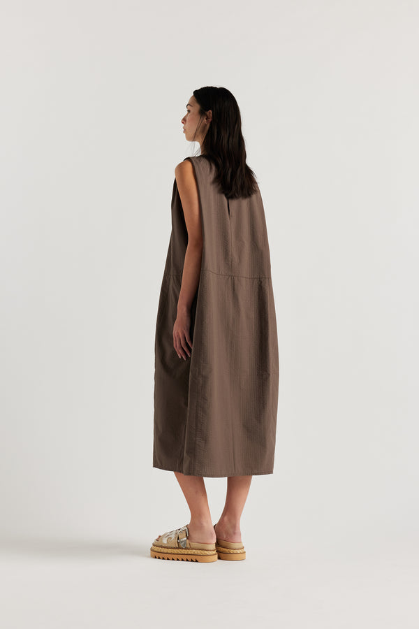 Aureole Dress Brown