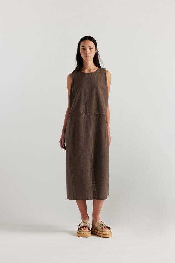 Aureole Dress Brown