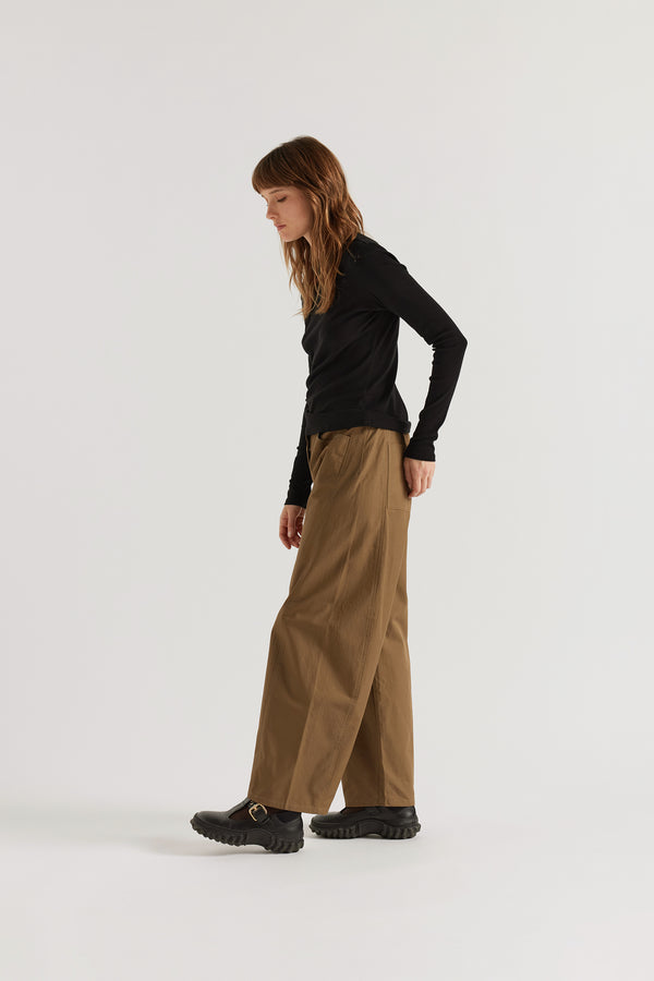 Nacre Pant Olive Tan