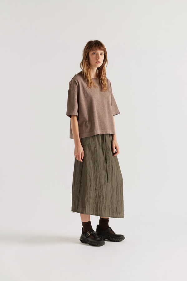 Particle Skirt Olive Green