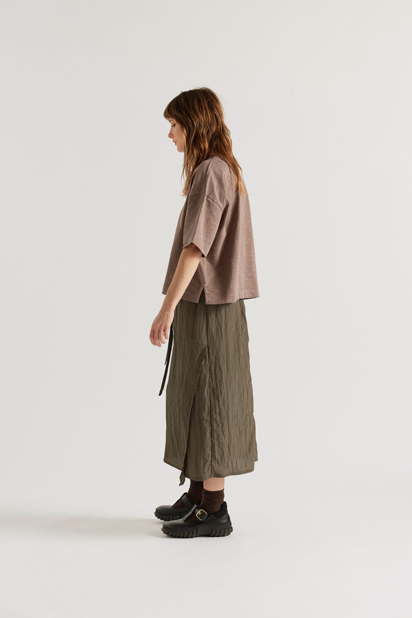 Particle Skirt Olive Green