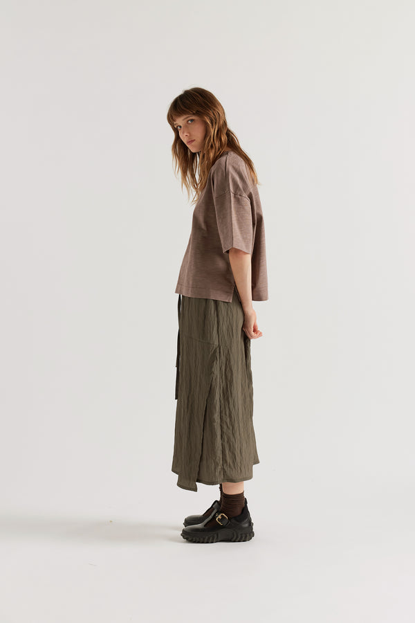 Particle Skirt Olive Green