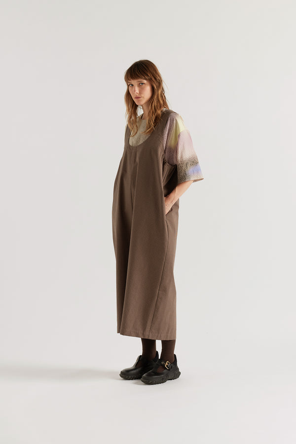 Weave Pinafore Cocoa