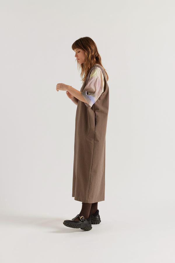 Weave Pinafore Cocoa
