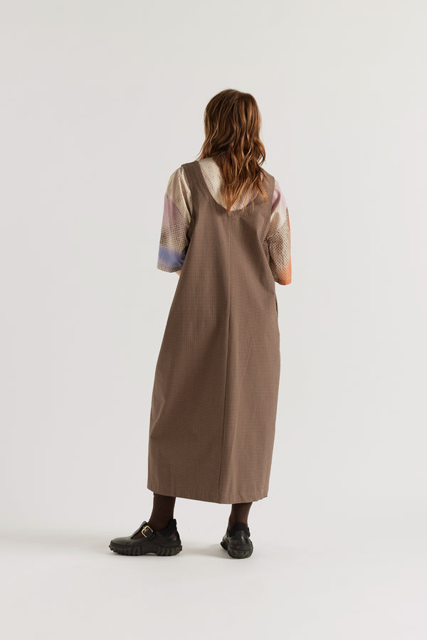 Weave Pinafore Cocoa