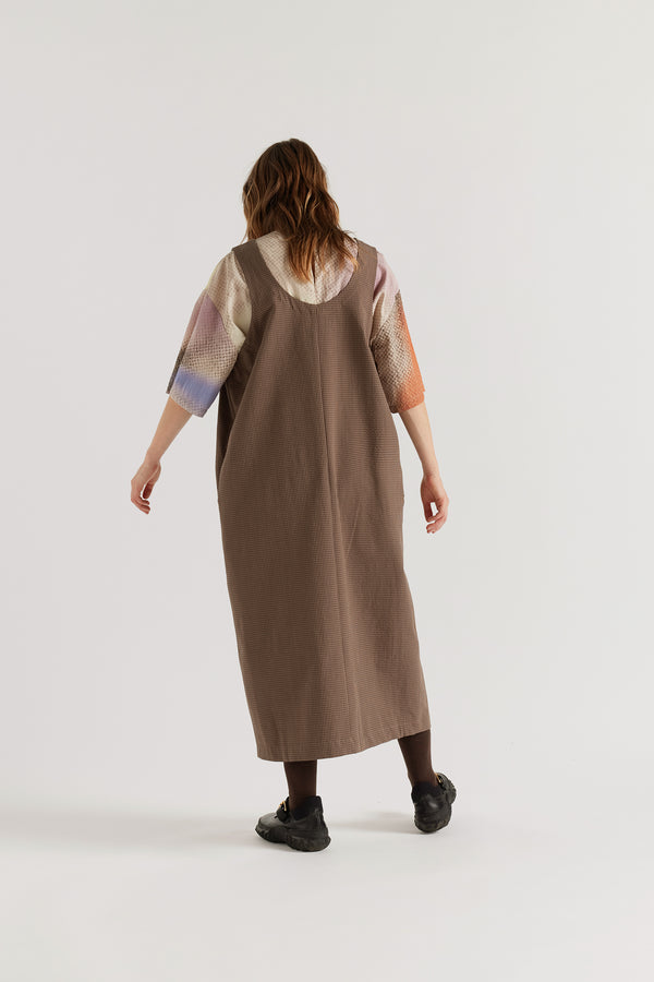 Weave Pinafore Cocoa