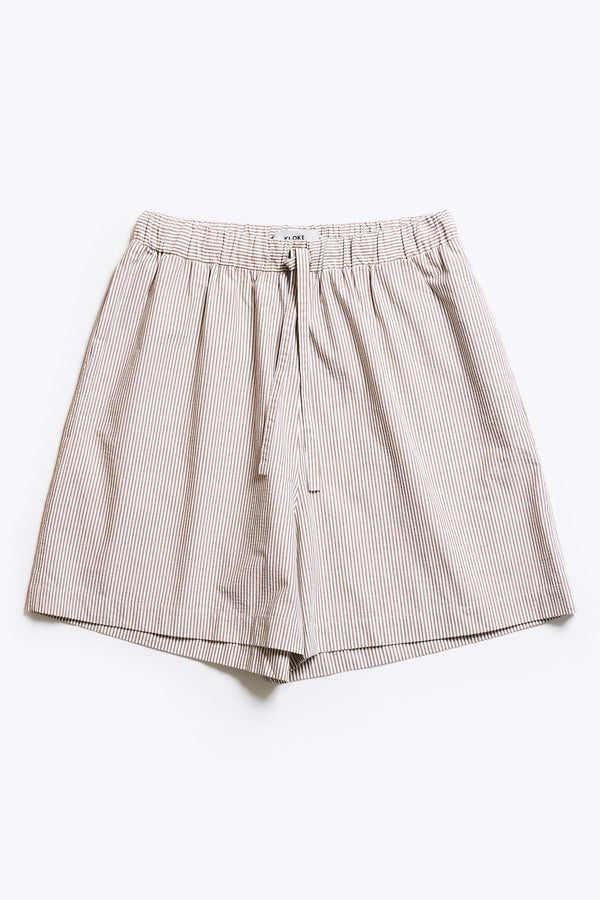 Ore Short Ecru w Brown Stripe