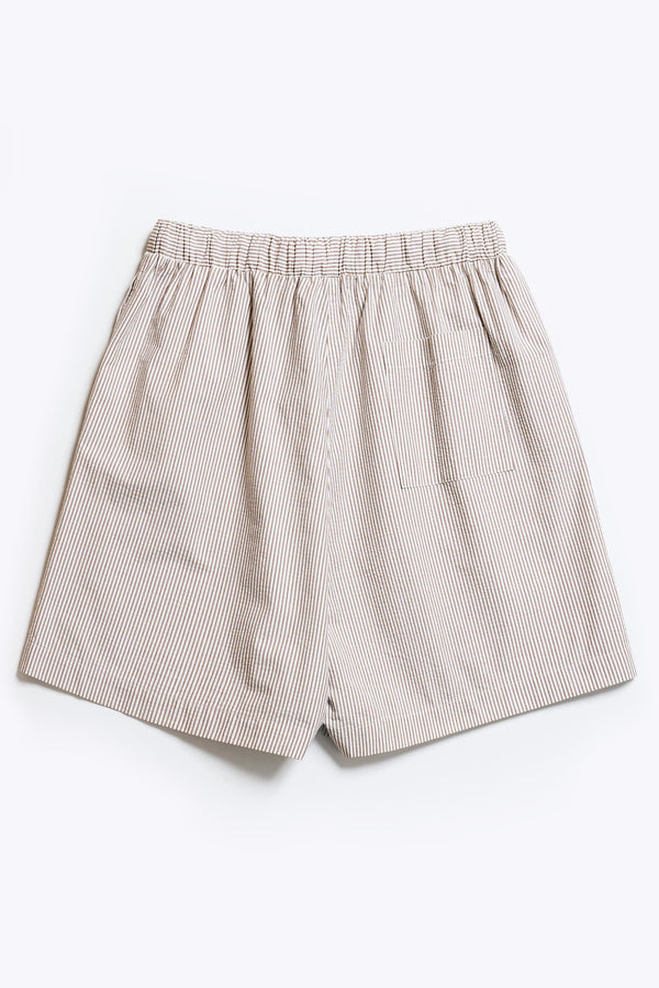 Ore Short Ecru w Brown Stripe