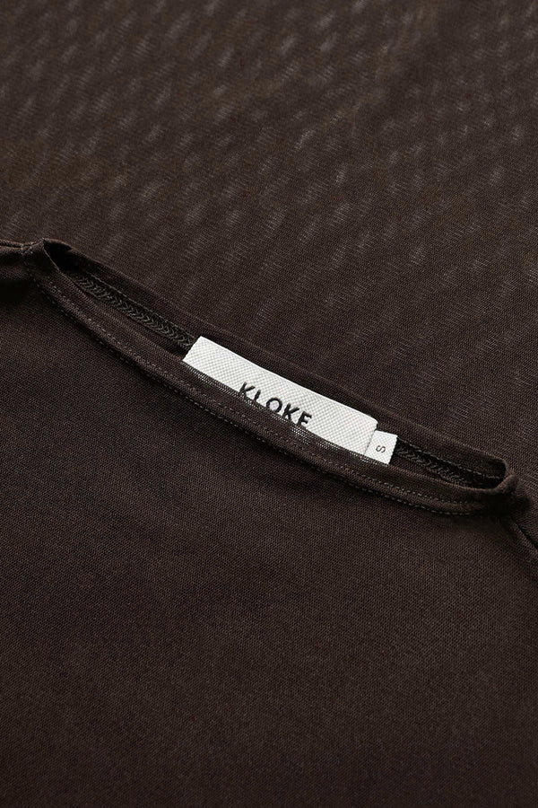 Exist Mesh Top Chocolate