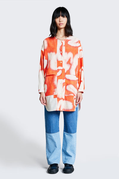 Aqua Vitae Tunic Top Red / Ecru