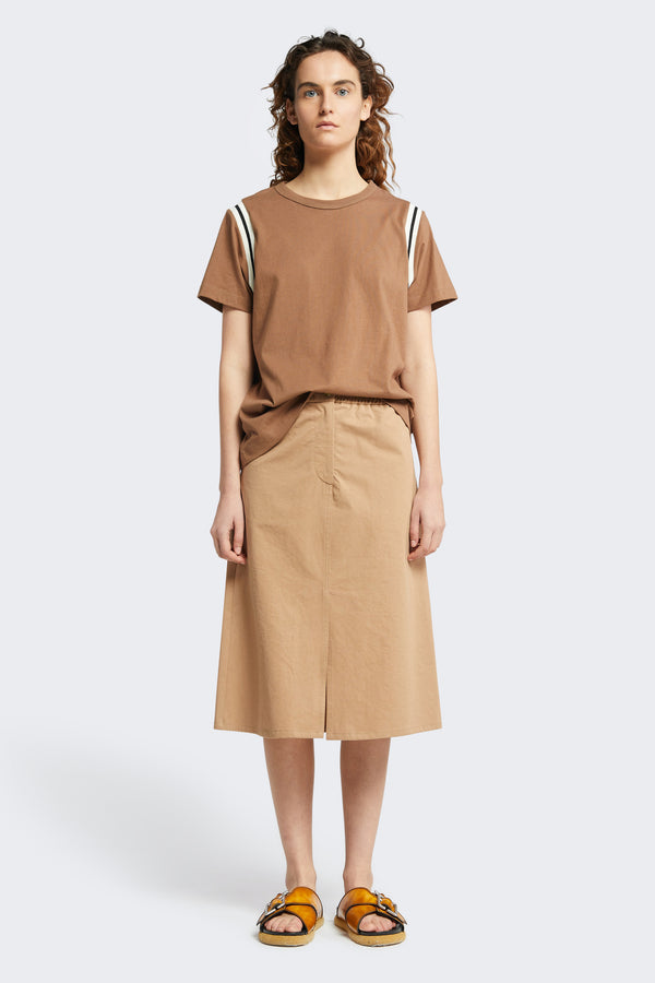 Ladder Skirt Tan