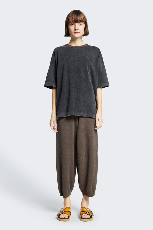 Opaque Knit Pant Chocolate