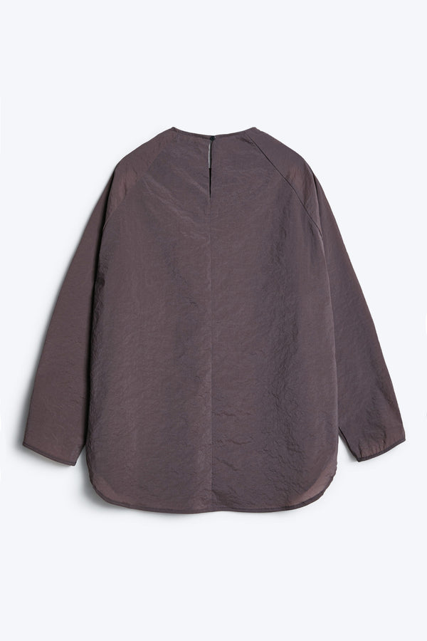 Resist Cutout Shoulder Top Chocolate