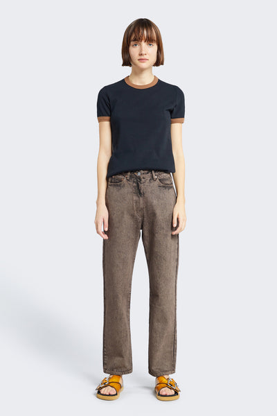 Veil Ringer Tee Black/Coco Bind