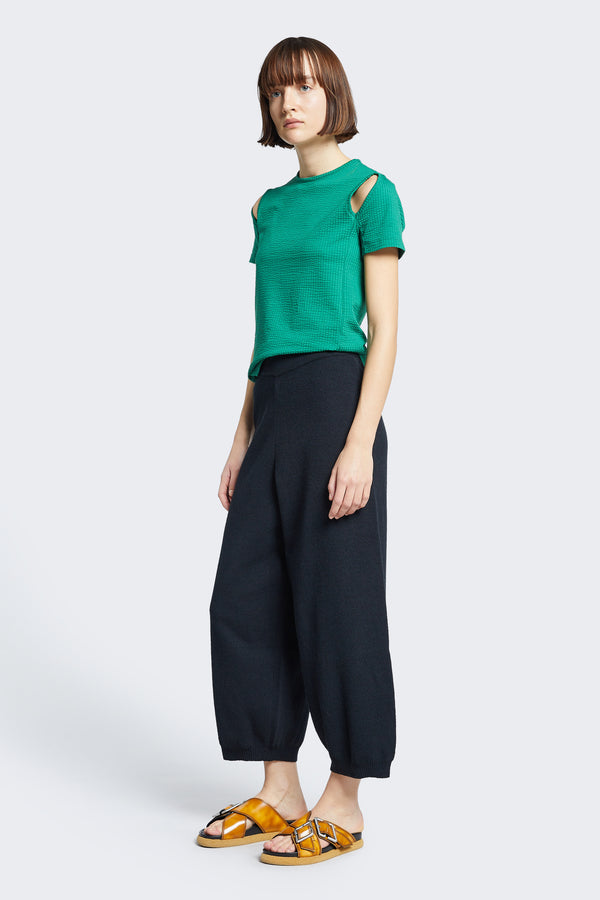 Opaque Knit Pant Black