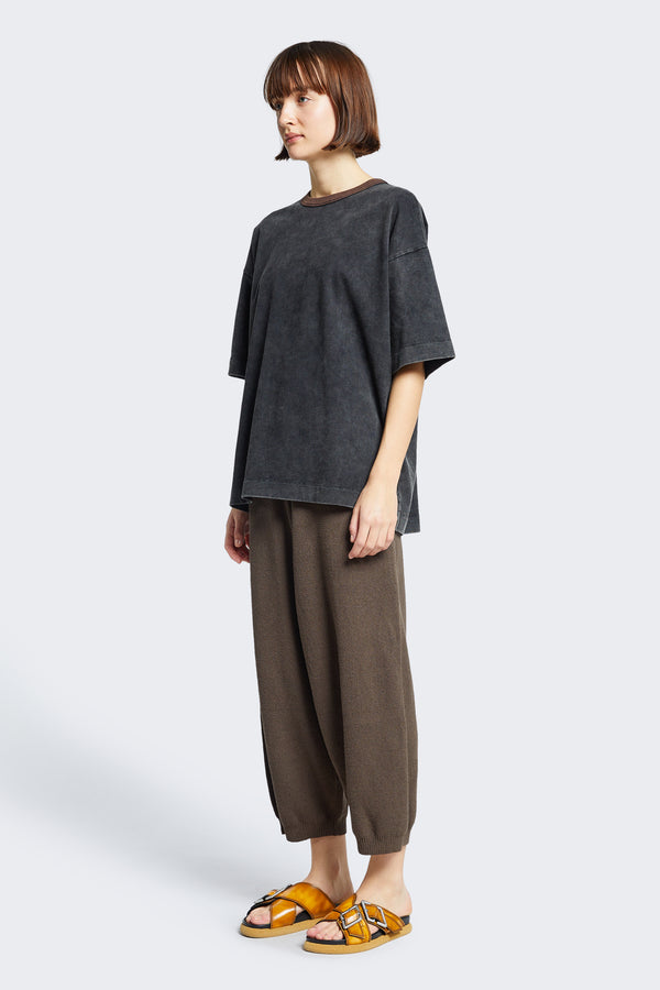 Opaque Knit Pant Chocolate