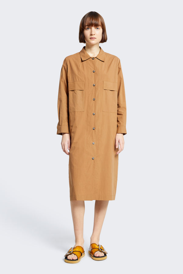 Obscurity Shirt Dress Tan