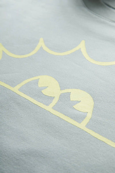 Mens Sunny Sweater Seafoam / Yellow Print