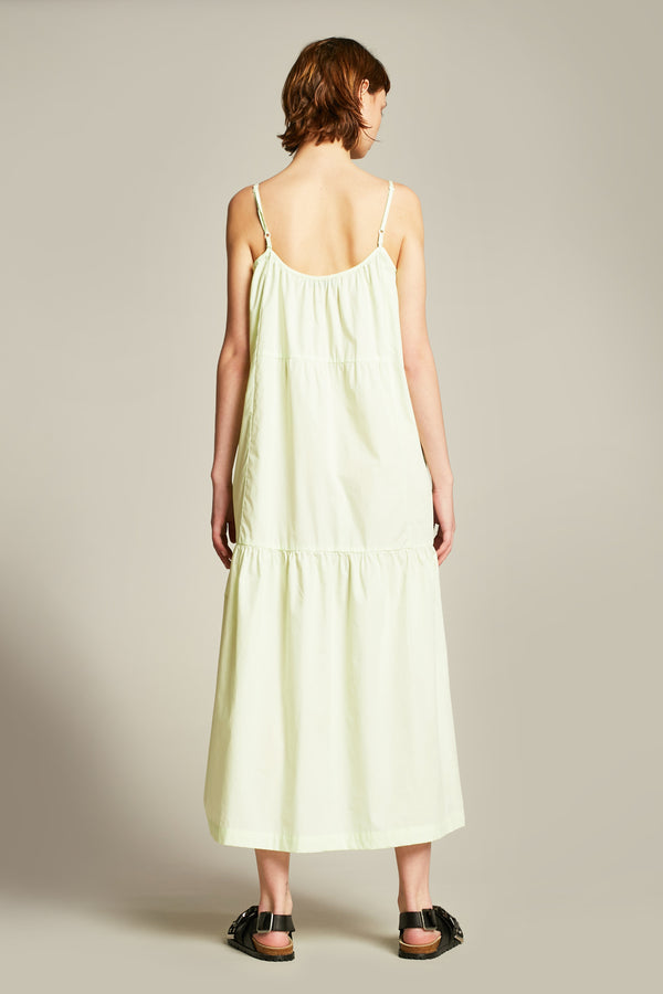 Zest Tier Dress White Jade