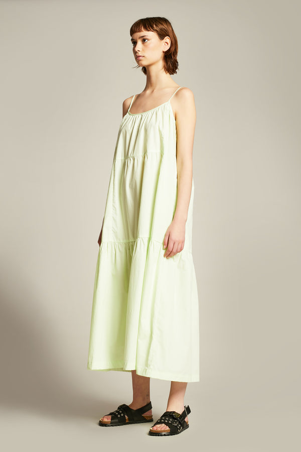 Zest Tier Dress White Jade