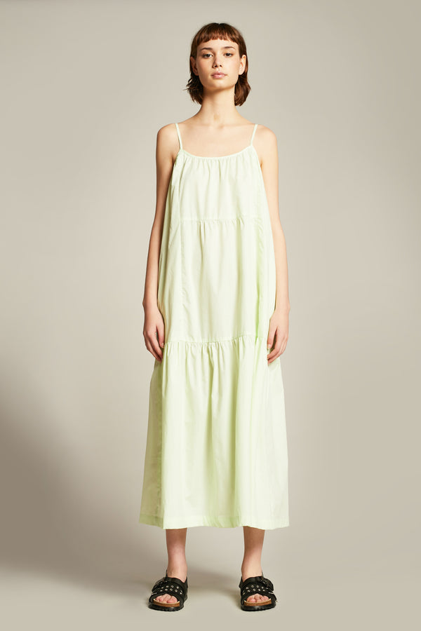 Zest Tier Dress White Jade