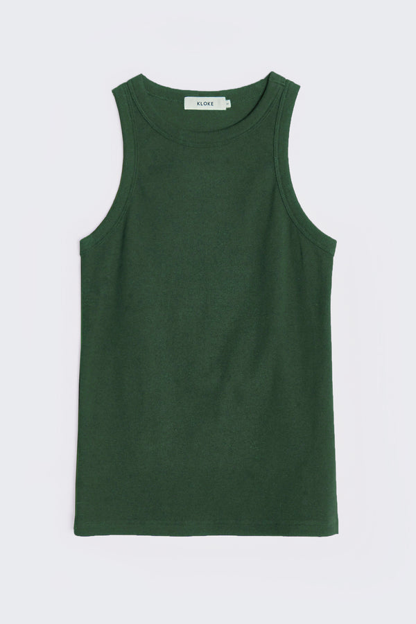 Flux Racer Back Tank Bottle Green