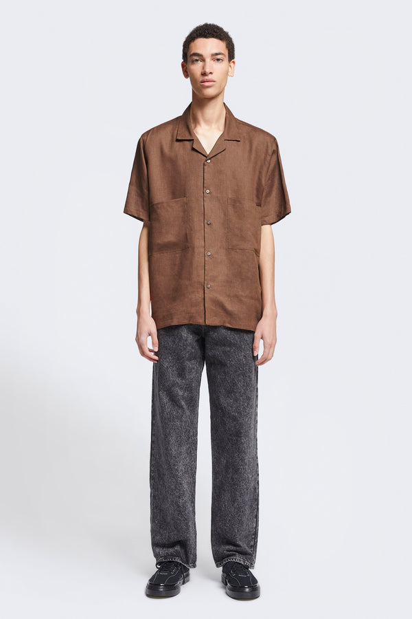 Mirari Linen Shirt Chocolate