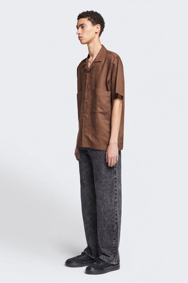 Mirari Linen Shirt Chocolate