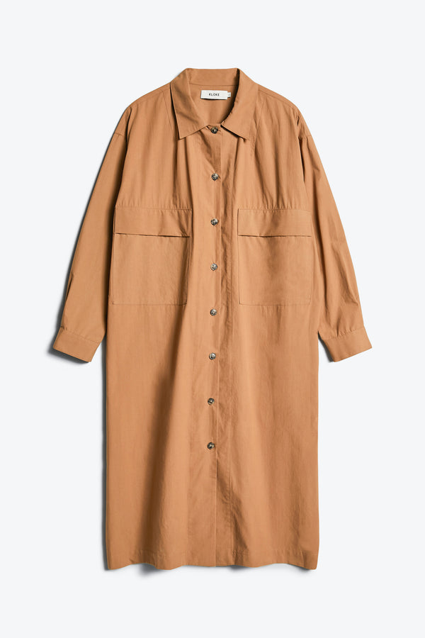 Obscurity Shirt Dress Tan