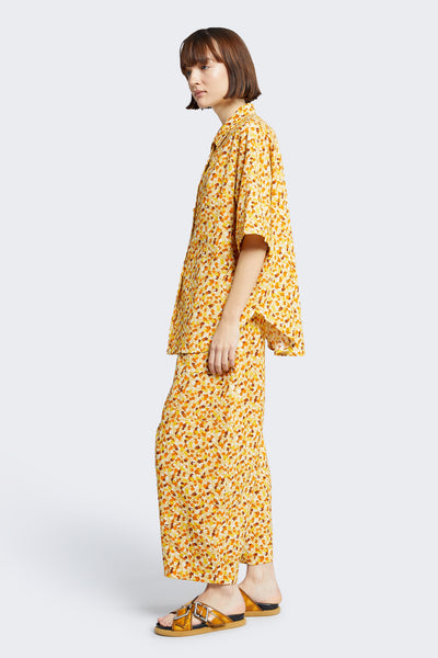 Towards Shirt Gold/Tan Print